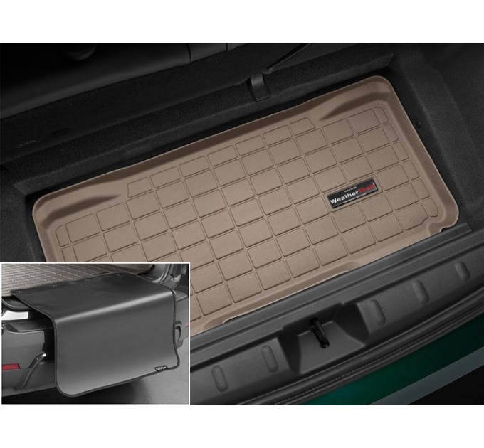 Килимок из захистом WeatherTech Beige для Mini Cooper (mkIII)(F56)(3 door hatch)(no cargo shelf)(trunk) 2013→, ціна: 9 625 грн.