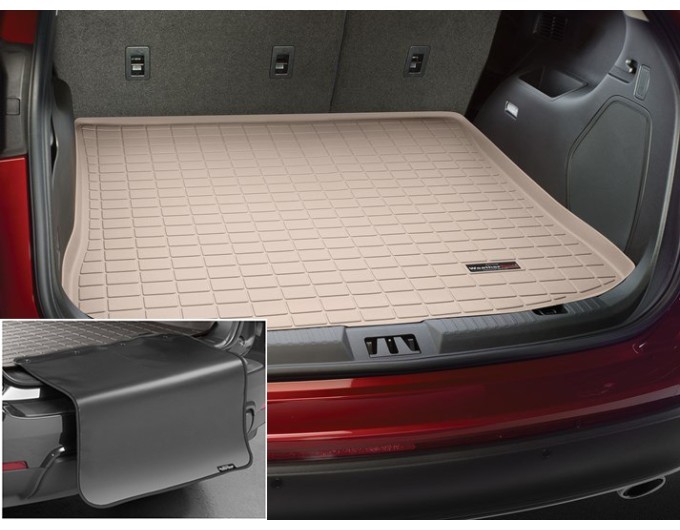 Коврик с защитой WeatherTech Beige для Ford Edge (mkII)(trunk behind 2 row) 2014→, цена: 12 432 грн.