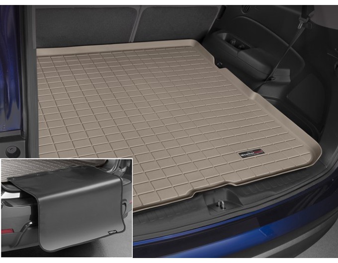 Коврик с защитой WeatherTech Beige для Honda Pilot (mkIII)(trunk behind 2 row) 2016→, цена: 12 432 грн.