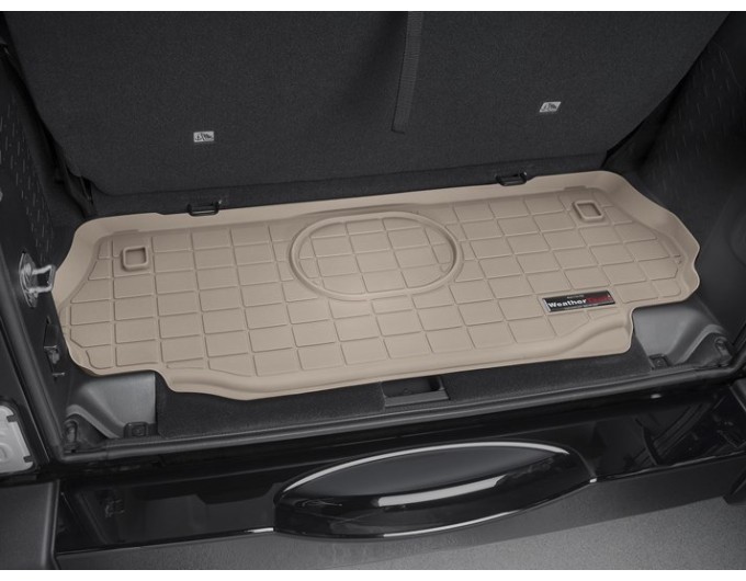 Коврик WeatherTech Beige для Jeep Wrangler (JK)(trunk behind 2 row) 2015-2018, цена: 5 961 грн.