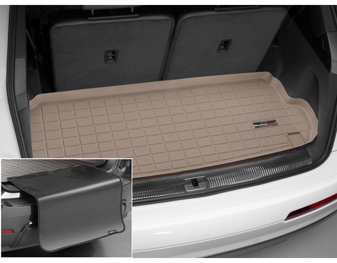 Коврик с защитой WeatherTech Beige для Audi Q7/SQ7 (mkII)(3 rows)(trunk behind 3 row) 2015→, цена: 11 853 грн.