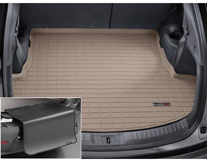 Коврик с защитой WeatherTech Beige для Mazda CX-9 (mkII)(trunk behind 2 row) 2016→, цена: 12 432 грн.