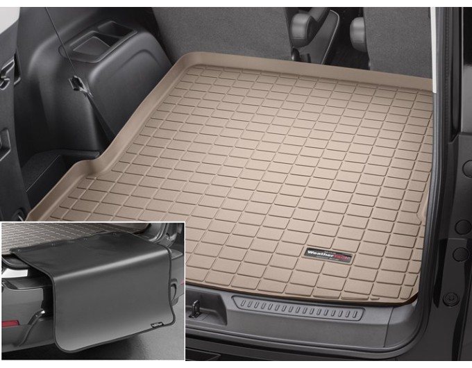 Коврик с защитой WeatherTech Beige для GMC Acadia (mkII)(3 rows)(not All-Terrain)(trunk behind 2 row) 2017→, цена: 12 432 грн.