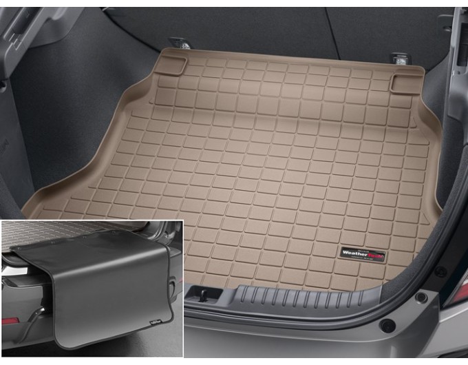 Коврик с защитой WeatherTech Beige для Honda Civic (mkX)(hatch)(not Sport)(no spare tire)(trunk) 2015-2021, цена: 12 432 грн.