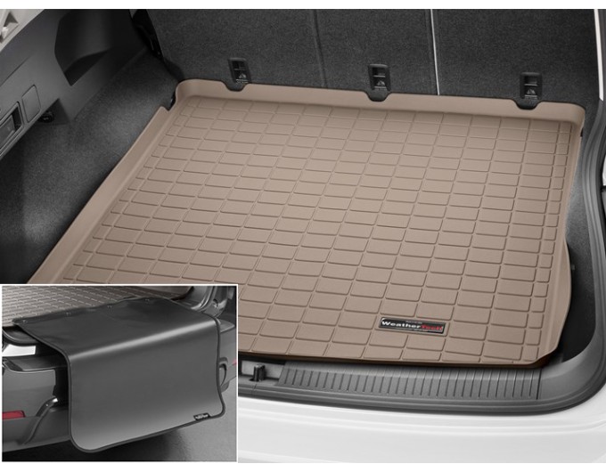 Коврик с защитой WeatherTech Beige для Volkswagen Tiguan Allspace (mkII)(5 seats)(trunk behind 2 row) 2016→, цена: 11 853 грн.
