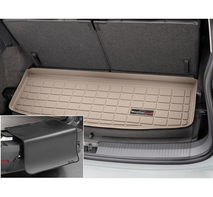Килимок из захистом WeatherTech Beige для Volkswagen Tiguan Allspace (mkI)(7 seats)(trunk behind 3 row) 2016→, ціна: 10 587 грн.