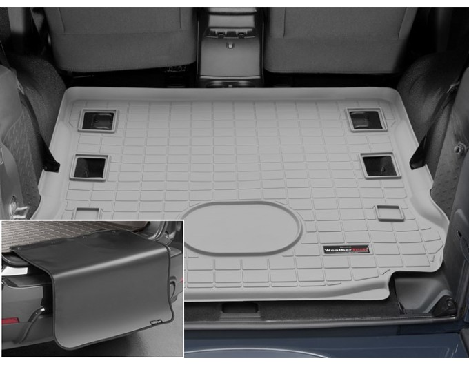 Коврик с защитой WeatherTech Grey для Jeep Wrangler (JK)(trunk behind 1 row) 2015-2018, цена: 11 853 грн.