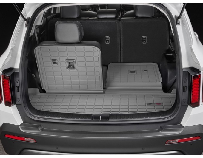 Коврик WeatherTech Grey для Kia Sorento (mkIV)(trunk behind 2 row) 2020→, цена: 7 732 грн.