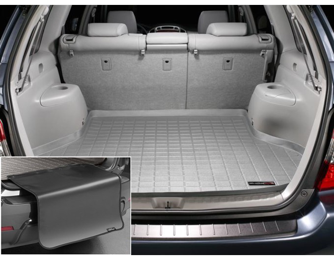 Коврик с защитой WeatherTech Grey для Toyota Highlander (mkI)(trunk behind 2 row) 2000-2007, цена: 11 853 грн.