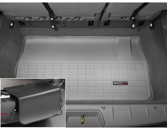Коврик с защитой WeatherTech Grey для Dodge / Chrysler Grand Caravan (mkIV-mkV)(Stow & Go Seats)(trunk behind 3 row) 2001-2016, цена: 12 432 грн.