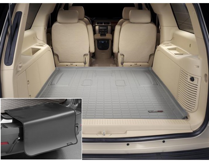 Коврик с защитой WeatherTech Grey для Cadillac Escalade ESV (mkIII); Chevrolet Suburban (mkX)(trunk behind 2 row) 2007-2014, цена: 13 012 грн.