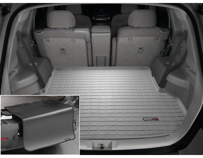 Коврик с защитой WeatherTech Grey для Toyota Highlander (mkII)(not hybrid)(3 rows)(trunk behind 2 row) 2008-2013, цена: 11 853 грн.