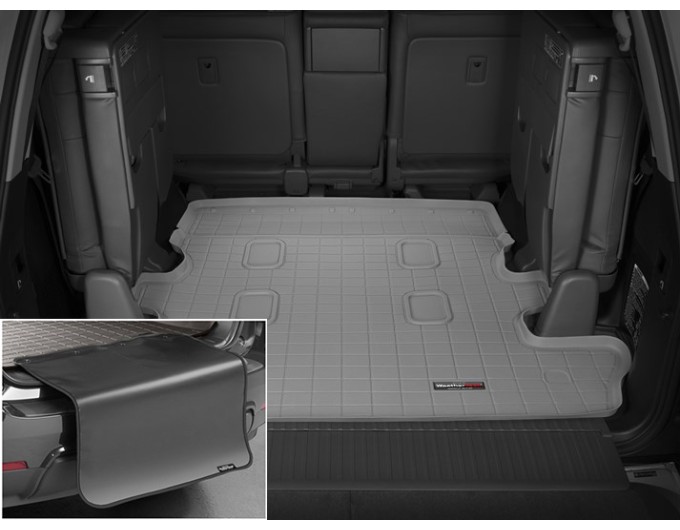 Коврик с защитой WeatherTech Grey для Toyota Land Cruiser (J200)(7 seats); Lexus LX (mkIII)(7 seats)(3 row not powered)(trunk behind 2 row) 2008→ (EU), цена: 13 012 грн.