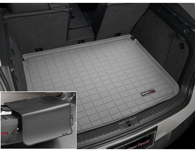 Коврик с защитой WeatherTech Grey для Volkswagen Tiguan (mkI)(with spare tire/cargo organizer)(trunk) 2007-2017, цена: 11 853 грн.