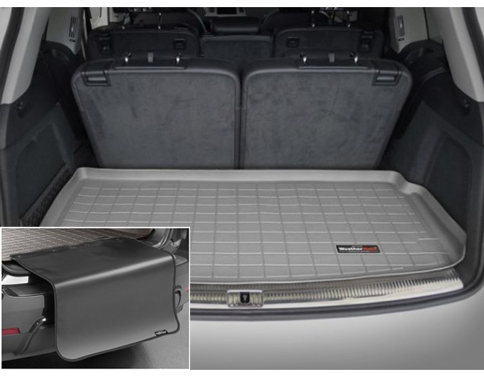 Коврик с защитой WeatherTech Grey для Audi Q7 (mkI)(trunk behind 3 row) 2005-2015, цена: 11 853 грн.
