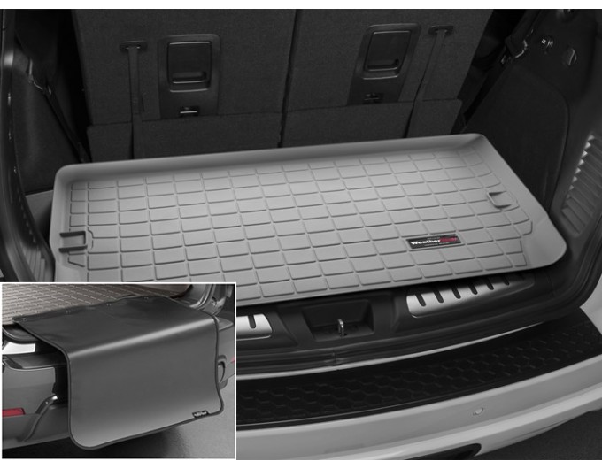 Коврик с защитой WeatherTech Grey для Dodge Durango (mkIII)(trunk behind 3 row) 2011→, цена: 11 853 грн.