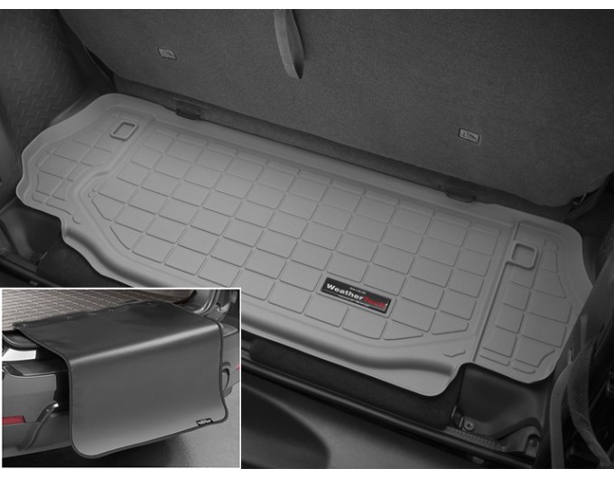 Коврик с защитой WeatherTech Grey для Jeep Wrangler (JK)(trunk behind 2 row) 2007-2014, цена: 11 284 грн.