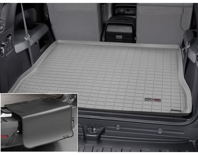 Коврик с защитой WeatherTech Grey для Toyota Sequoia (mkII)(trunk behind 2 row) 2007-2022, цена: 13 012 грн.