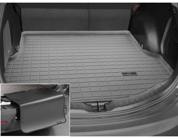 Коврик с защитой WeatherTech Grey для Toyota RAV4 (mkIV)(with tire repair kit)(trunk) 2012-2018, цена: 11 853 грн.