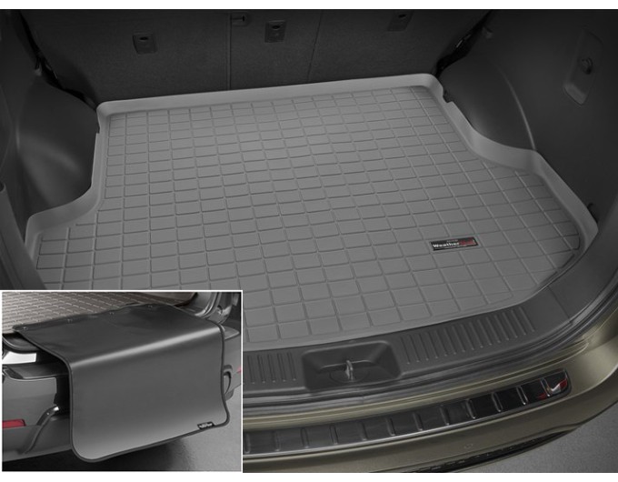 Коврик с защитой WeatherTech Grey для Kia Sorento (mkII)(2 rows)(trunk behind 2 row) 2013-2015, цена: 11 853 грн.