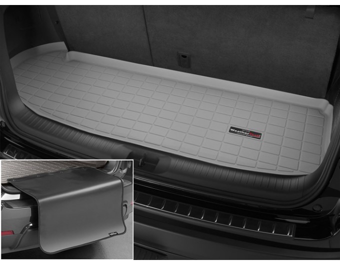 Коврик с защитой WeatherTech Grey для Toyota Highlander (mkIII)(no Vacuum System)(trunk behind 3 row) 2013-2019, цена: 11 284 грн.