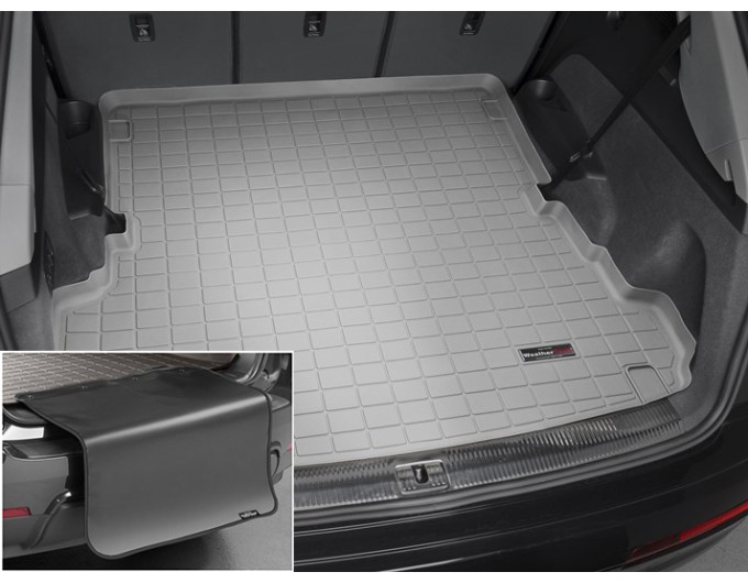 Коврик с защитой WeatherTech Grey для Audi Q7/SQ7 (mkII)(3 rows)(trunk behind 2 row) 2015→, цена: 12 432 грн.