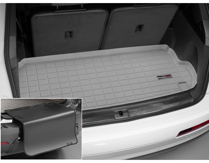Коврик с защитой WeatherTech Grey для Audi Q7/SQ7 (mkII)(3 rows)(trunk behind 3 row) 2015→, цена: 11 853 грн.