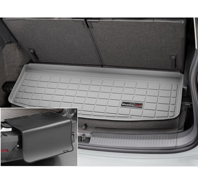 Коврик с защитой WeatherTech Grey для Volkswagen Tiguan Allspace (mkI)(7 seats)(trunk behind 3 row) 2016→, цена: 10 587 грн.