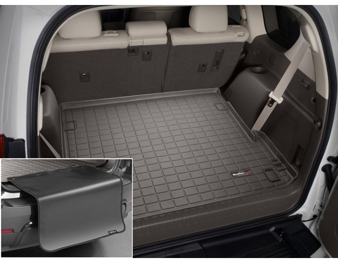 Коврик с защитой WeatherTech Choco для Toyota Land Cruiser Prado (J150)(5 door)(3 rows); Lexus GX (mkII)(three-zone climate)(3 rows)(trunk behind 2 row) 2009→, цена: 13 012 грн.