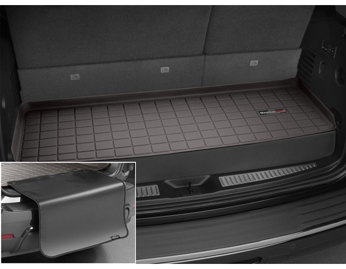 Коврик с защитой WeatherTech Choco для Cadillac Escalade (mkIV); Chevrolet Tahoe (mkIV)(3 rows)(trunk behind 3 row) 2015→, цена: 11 284 грн.