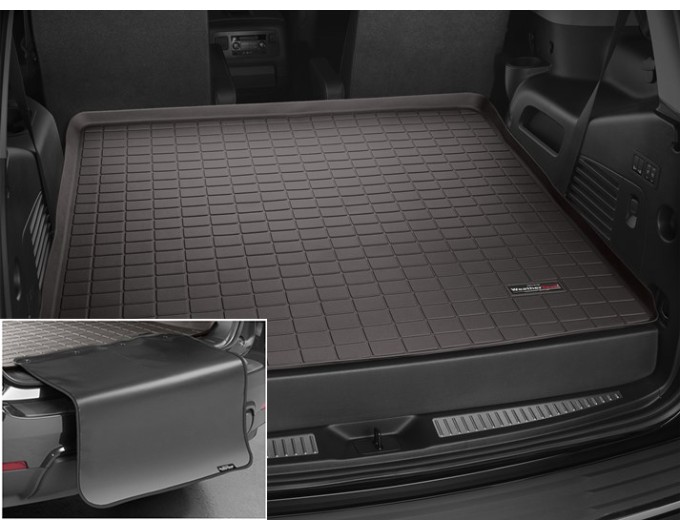 Коврик с защитой WeatherTech Choco для Cadillac Escalade (mkIV); Chevrolet Tahoe (mkIV)(3 rows)(trunk behind 2 row) 2015→, цена: 12 432 грн.