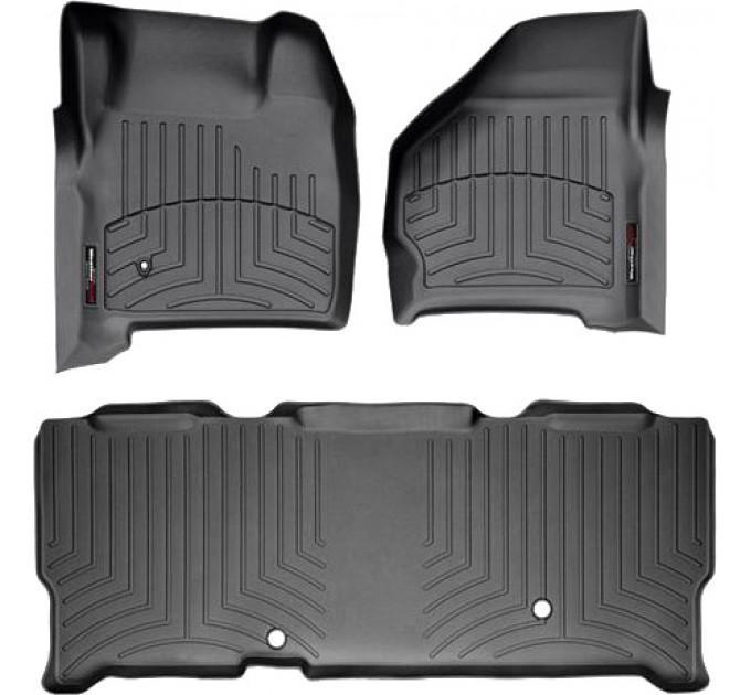 Коврики Weathertech Black для Ford Super Duty (extended cab)(mkI)(no 4x4 shifter)(no PTO kit) 1999-2007 automatic, ціна: 10 849 грн.