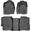 Коврики WeatherTech Black для Chevrolet Silverado (mkI)(extended cab)(no 4x4 shifter)(no storage boxes under 2 row) 1999-2007, цена: 11 709 грн.