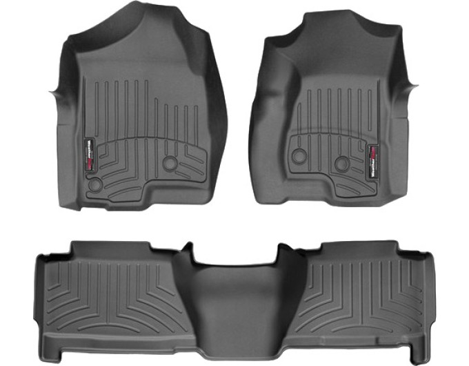 Коврики Weathertech Black для Cadillac Escalade ESV / EXT; Chevrolet Suburban; GMC Yukon XL (1-2 row) 2000-2007, ціна: 11 709 грн.