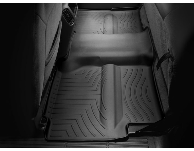 Коврики WeatherTech Black для Chevrolet Silverado (mkI)(extended cab)(no 4x4 shifter)(no storage boxes under 2 row) 1999-2007, цена: 11 709 грн.