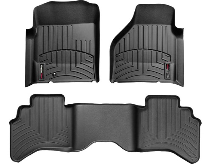 Коврики Weathertech Black для Dodge Ram (quad cab)(mkIII)(2WD) 2002-2008 automatic, ціна: 11 709 грн.