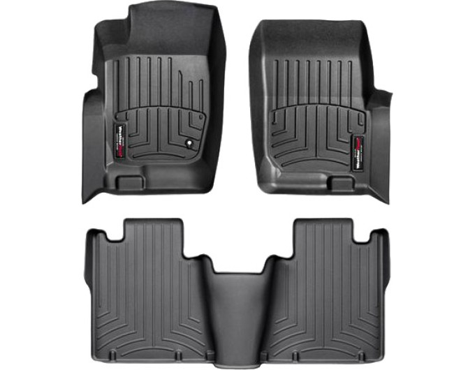Коврики WeatherTech Black для Ford Explorer (mkIII); Mercury Mountaineer (1-2 row)(2 row bench seats or bucket no console) 2002-2005, цена: 11 488 грн.