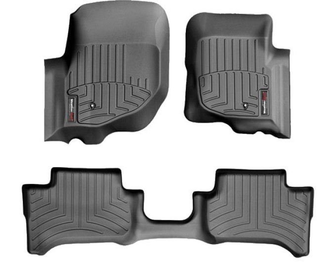 Коврики WeatherTech Black для Dodge Durango (mkII); Chrysler Aspen (mkI)(1-2 row) 2004-2010, цена: 11 488 грн.