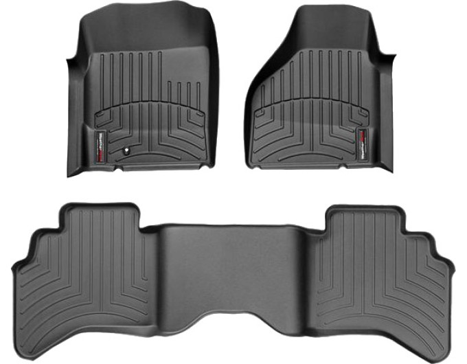 Коврики Weathertech Black для Dodge Ram (quad cab)(mkIII)(AWD) 2002-2008 automatic, ціна: 11 709 грн.