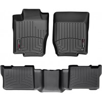 Коврики Weathertech Black для Mercedes-Benz GL-Class (X164) / ML-Class (W164)(small kick panel)(1-2 row) 2006-2012