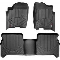 Коврики Weathertech Black для Nissan Titan (double cab)(mkI)(1 fixing hook) 2003-2008