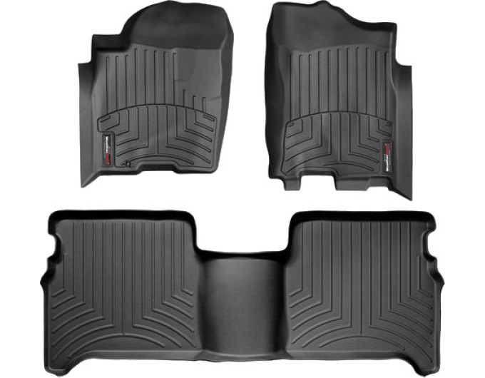 Коврики WeatherTech Black для Nissan Titan (mkI)(double cab)(1 fixing hook) 2003-2008, цена: 13 472 грн.