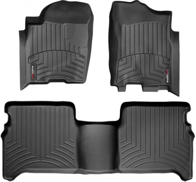 Коврики Weathertech Black для Nissan Titan (double cab)(mkI)(1 fixing hook) 2003-2008, ціна: 12 487 грн.