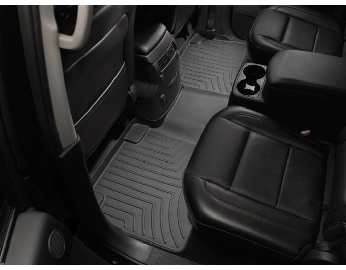 Коврики WeatherTech Black для Infiniti QX56 (mkI); Nissan Armada (mkI)(1-2 row)(1 fixing hook) 2003-2008, цена: 11 709 грн.