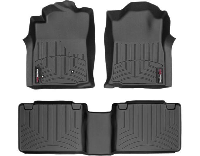 Коврики WeatherTech Black для Toyota Tacoma (mkII)(extended cab)(no storage boxes on 2 row) 2005-2007 automatic, цена: 11 488 грн.