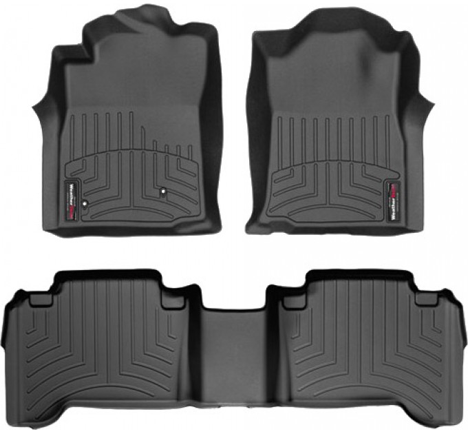 Коврики WeatherTech Black для Toyota Tacoma (mkII)(double cab) 2005-2007 automatic, цена: 10 641 грн.