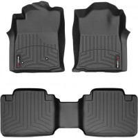 Коврики Weathertech Black для Toyota Tacoma (extended cab)(mkII)(with storage boxes on 2 row) 2005-2007 automatic