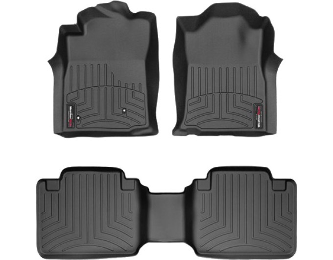 Коврики WeatherTech Black для Toyota Tacoma (mkII)(extended cab)(with storage boxes on 2 row) 2005-2007 automatic, цена: 11 709 грн.