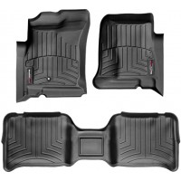 Коврики Weathertech Black для Dodge Dakota (mkIII); Mitsubishi Raider(mkI)(double cab) 2005-2011