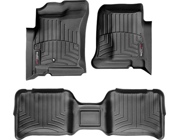 Коврики WeatherTech Black для Dodge Dakota (mkIII); Mitsubishi Raider(mkI)(double cab) 2005-2011, цена: 11 488 грн.
